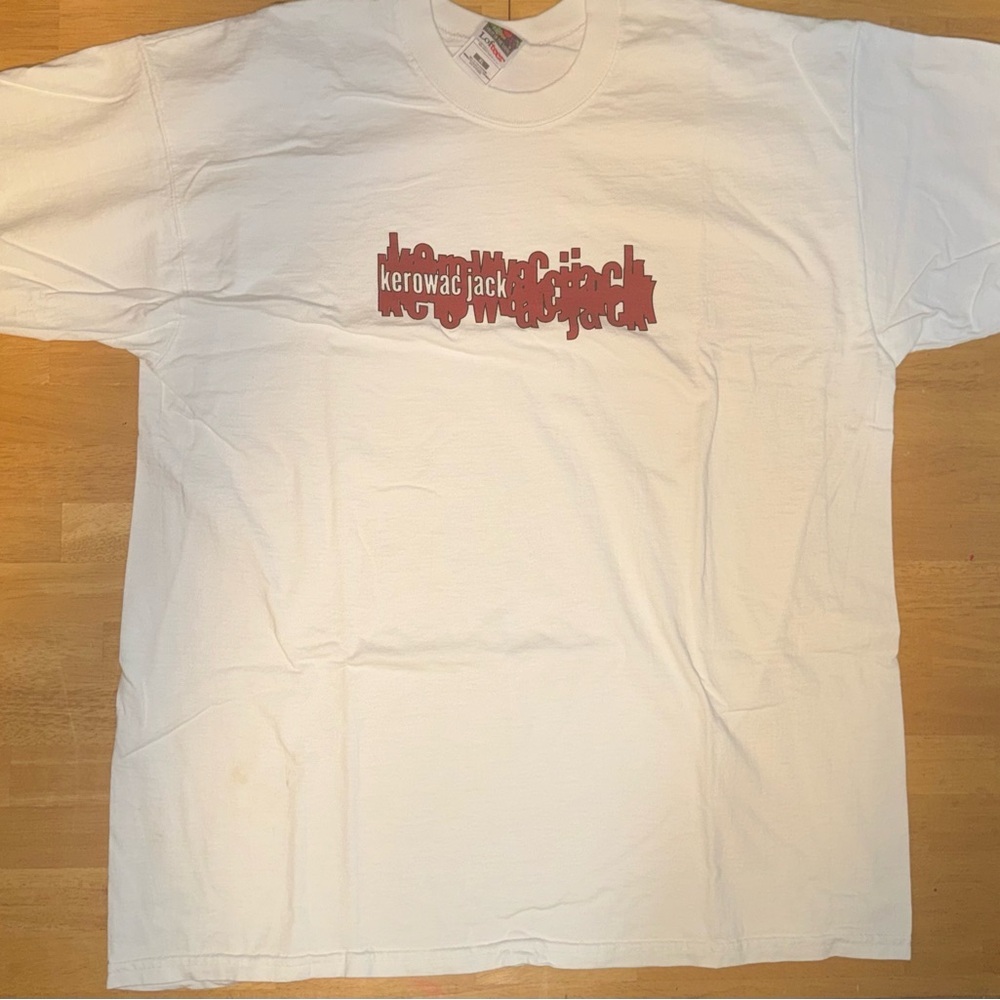 Jack Kerouac “ Kerowac Jack” Men’s White T-Shirt - Picture 3 of 5
